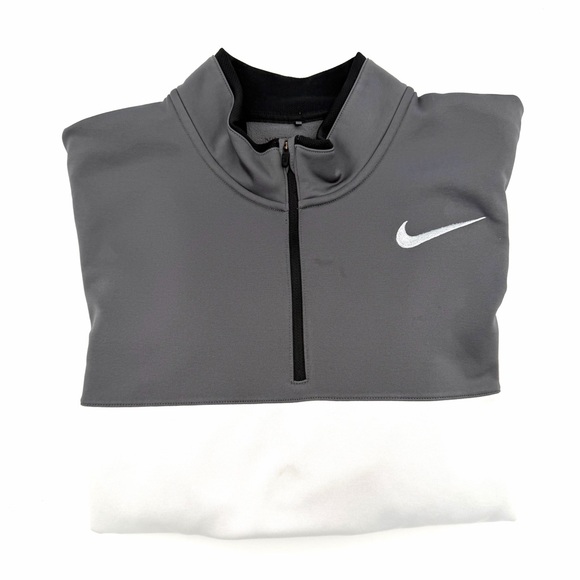 Nike Mens Golf Therma-Fit Quarter 1/4 Zip Pullover Shirt Size Large L Base Layer - Picture 3 of 5